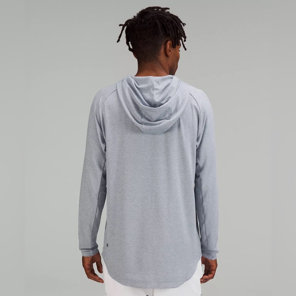 NWT Lululemon Drysense License to Train Hoodie: Heathered Chambray, XL